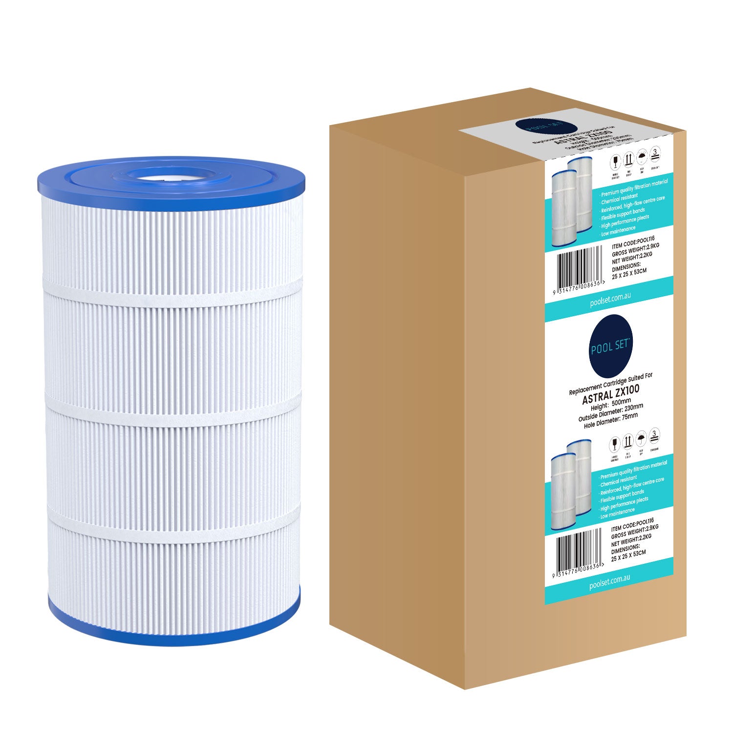 Pool Set Astral ZX100 Cartridge Filter Element