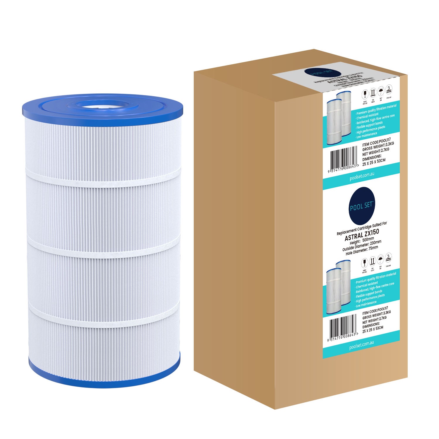 Pool Set Astral ZX150 Cartridge Filter Element