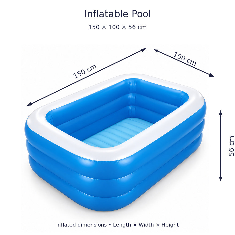 Pool Set Inflatable Pool 150 x 105cm