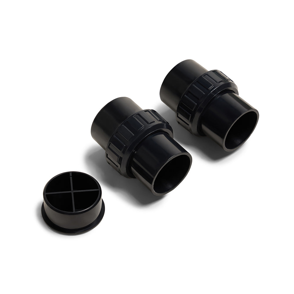 Pool Set CF pipe union 2pk & blank DN40 (40mm)