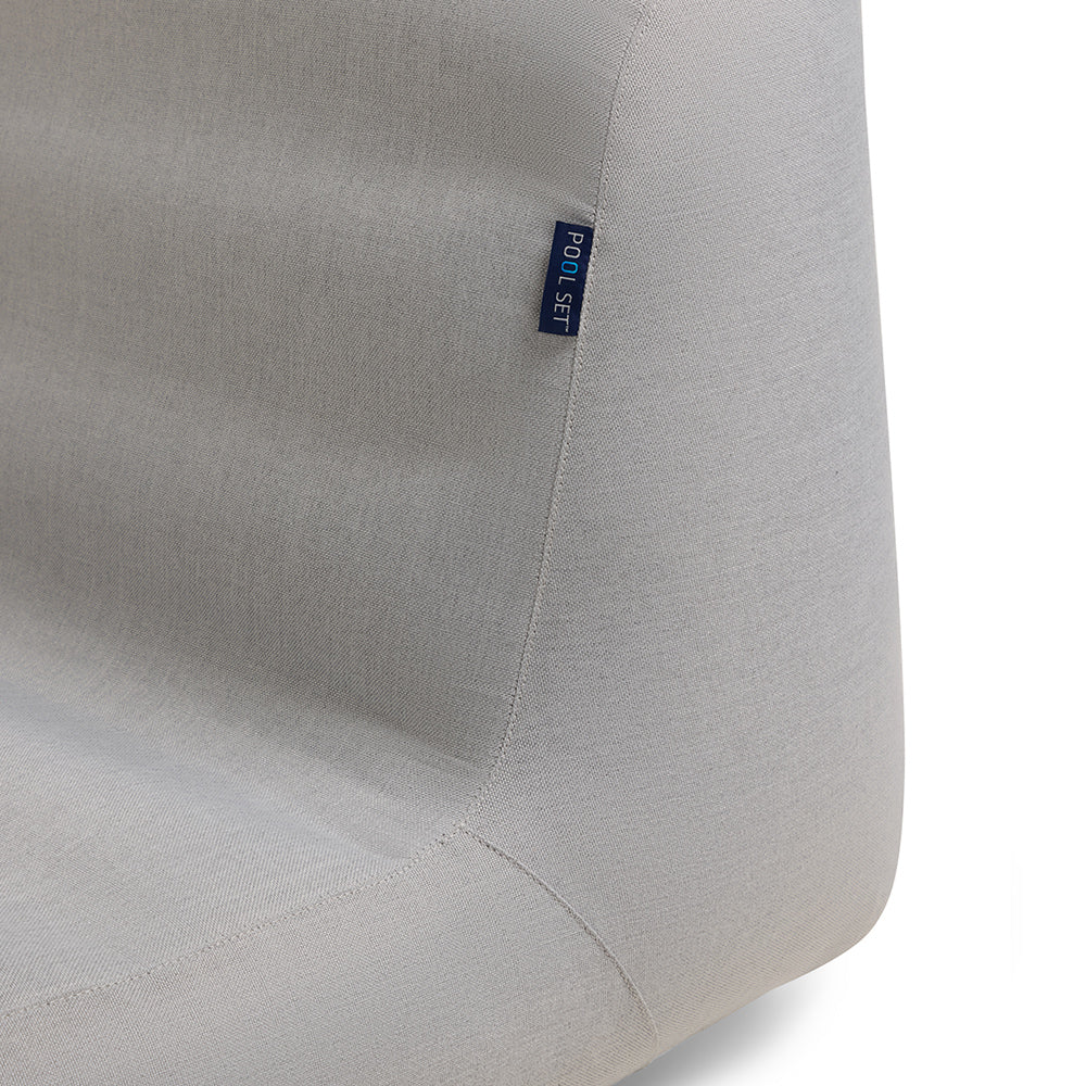 Pool Set Luxury Inflatable Pool Lounger Light Grey