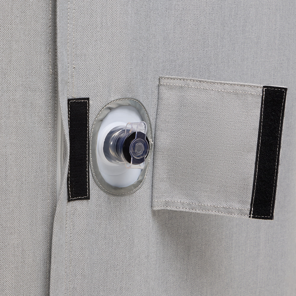 Pool Set Luxury Inflatable Pool Lounger Light Grey