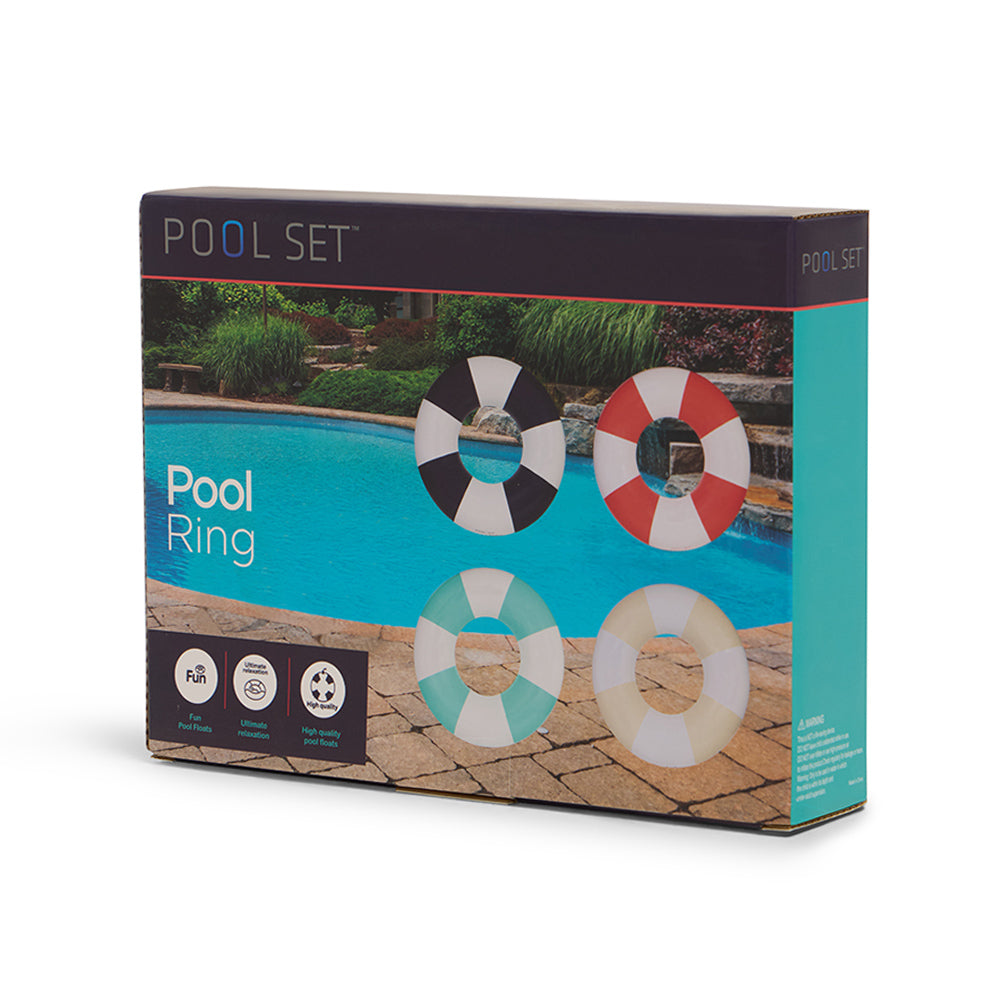 Pool Set Inflatable Pool Ring Beige