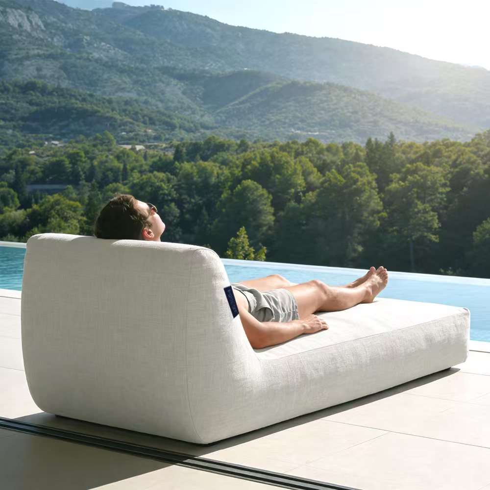 Pool Set Luxury Inflatable Pool Lounger Natural