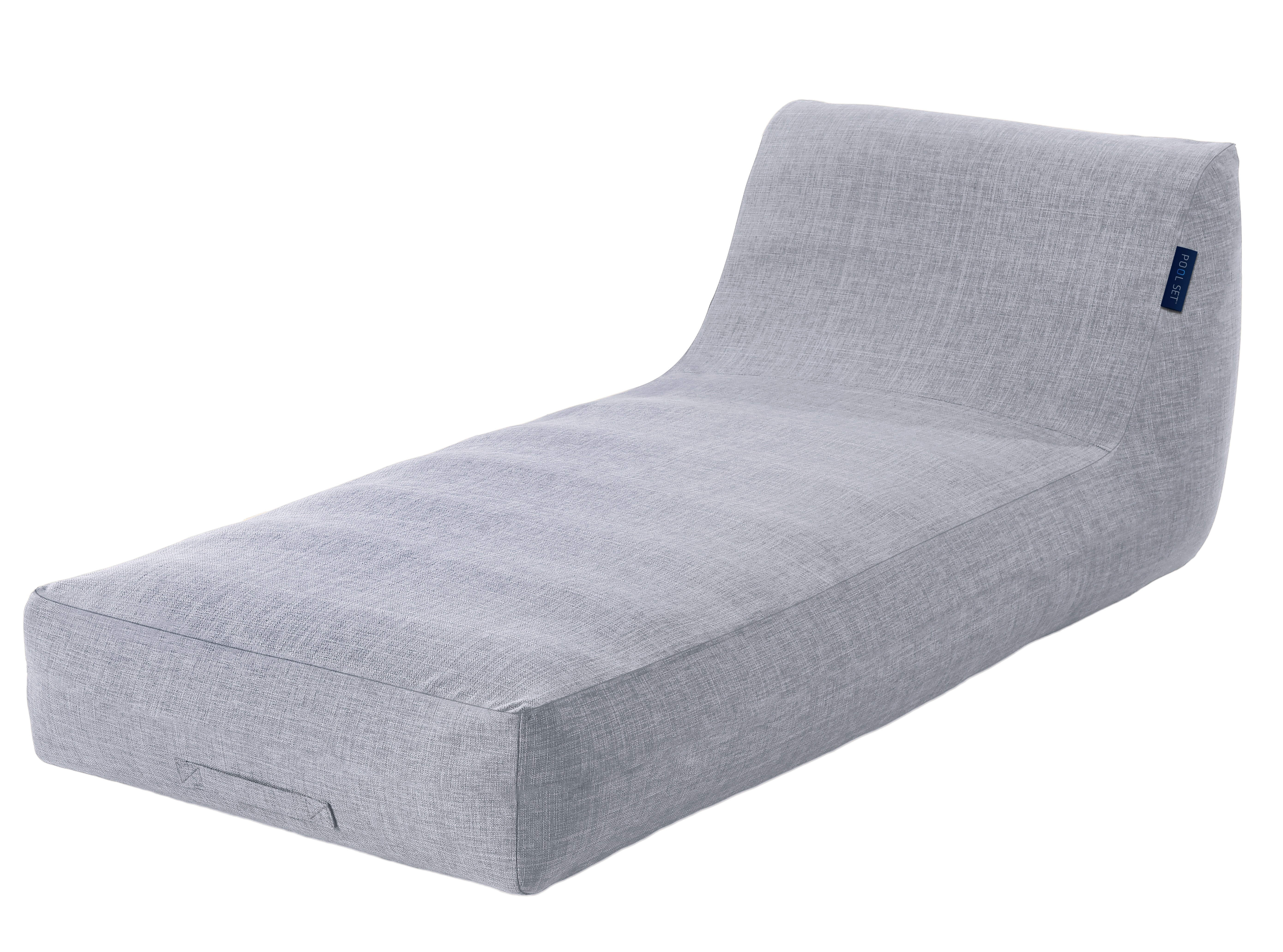 Pool Set Luxury Inflatable Pool Lounger Light Grey